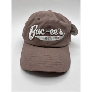 NWT Buc-ee's Tan Washed Hat with 3-D Logo Adjustable
